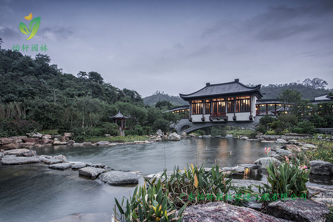 中海湯泉度假酒店三期綠化工程實(shí)景圖