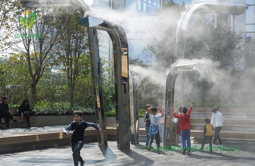 深圳萬(wàn)象天地商業(yè)街花園綠化工程實(shí)景圖