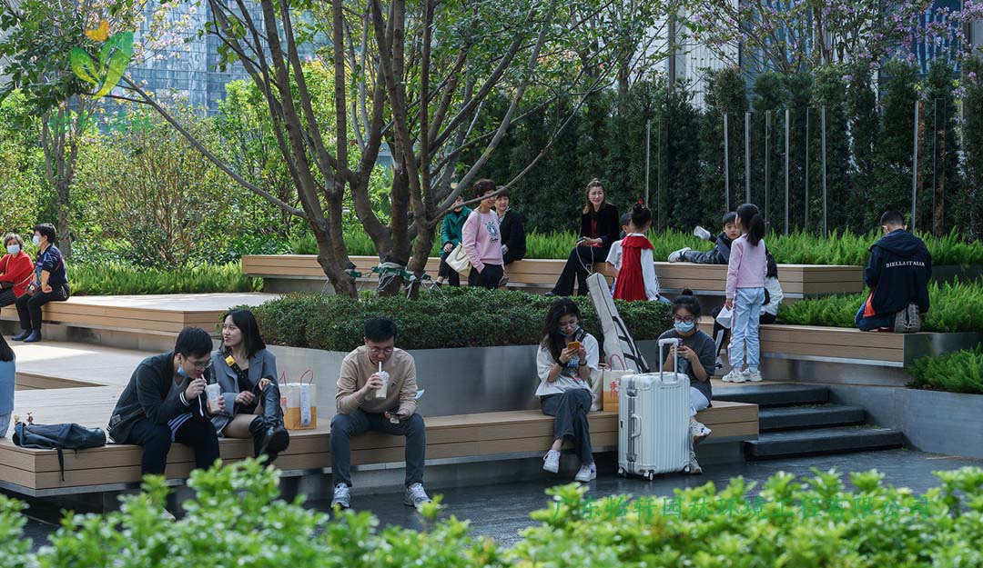 深圳萬(wàn)象天地商業(yè)街花園綠化工程實(shí)景圖