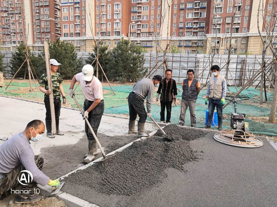 園林工程施工過程中混凝土的鋪設